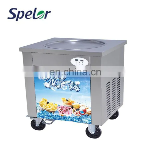 Stainless Steel Single Round Pan Thai Fired Ice Cream Machine photo-2