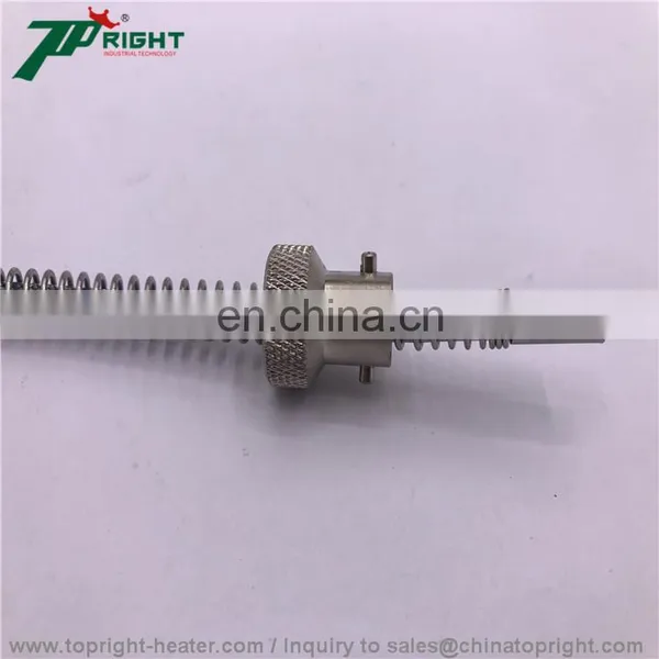 TC Spring Probe Leading Temperature Sensor K Type Thermocouple With Fork Connector photo-3