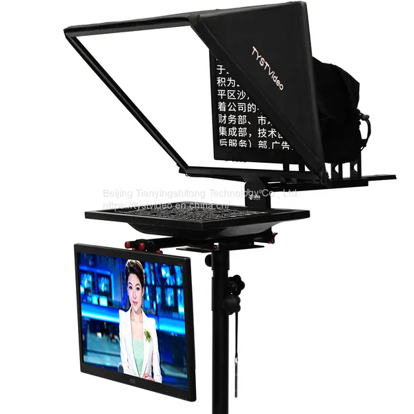 Factory Outlet TYSTVideo 24 Inch Dual Screen Teleprompter With Self-check Screen photo-3