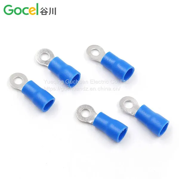 RV2-3 Pre-insulated Cold Pressed O-shaped Round Brass Tinned Terminal photo-3