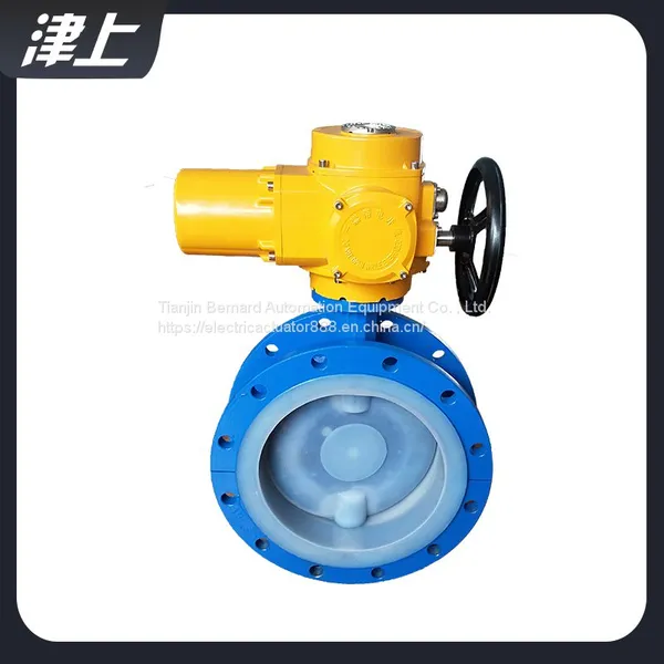 Turbine Flanged Butterfly Valve DN15 Electric Actuator photo-5