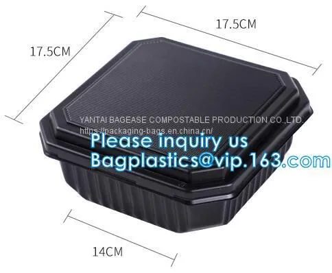 3 Compartment Durable Plastic Food Meal Prep Bento Box,modern Style Food Grade Plastic Fresh Box/bento Box/lunch Box Pac photo-4
