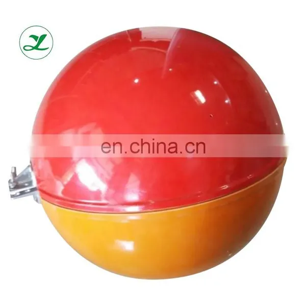 Factory Supply High Quality 800mm 3mm Orange Water-proof Overhead High-voltage Wire FRP Warning Sphere photo-3