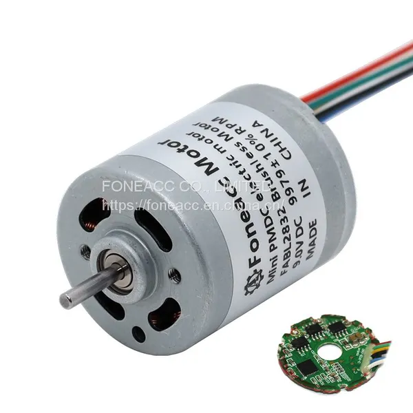 BL2832I BL2832 OD Φ 28mm Custom 6V 9V 12v 24v High Speed Low Noise Mini Brushless dc Electric Motor With Built-in Driver Board