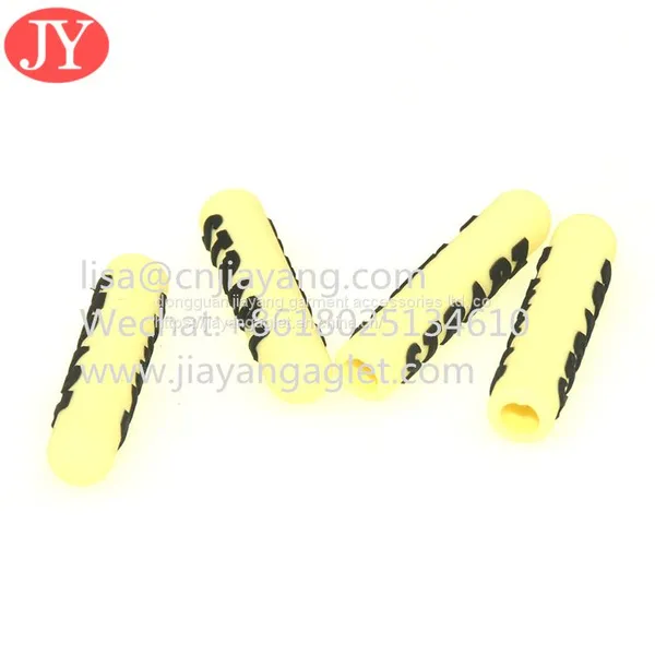 Custom Silicone Shoelace Aglet Plastic Lace Aglet Tipping for Hoodies Rubber Cord Ends