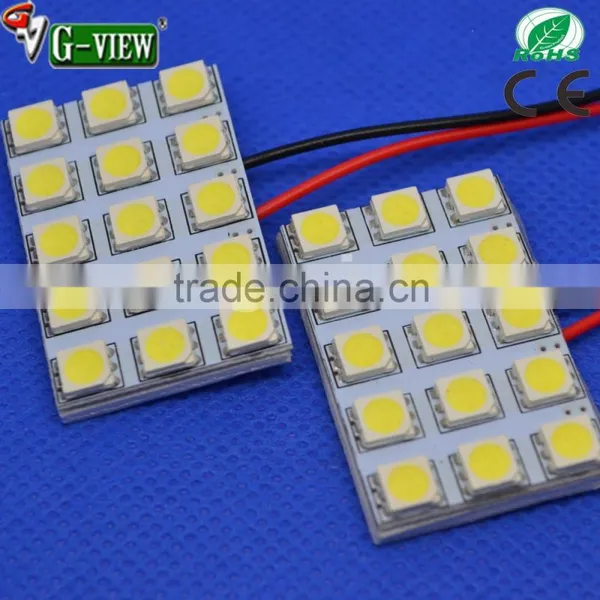 Superbright 12v Auto Led Lighting Doom 15SMD 5050 Car Led Panel Interior Dome Light Bulb photo-2