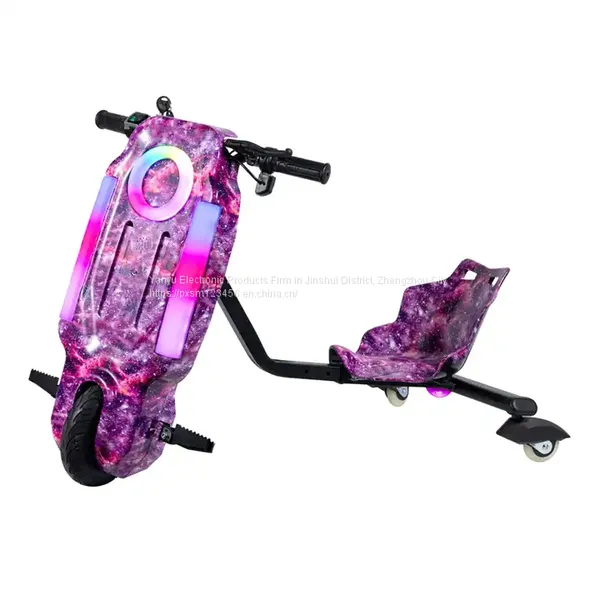 Electric Three Wheel Drift Car Intelligent Adult and Children Cool Kart Source Factory