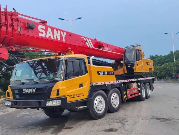 USED 75 TON SANY STC750 TRUCK CRANE FOR SALE