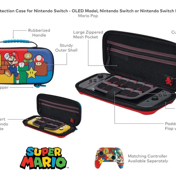 Protection Case For Nintendo Switch Lite – Mario Pop Or Nintendo Switch , Gaming Case, Protective Case, Console Case – Nintendo Switch photo-2