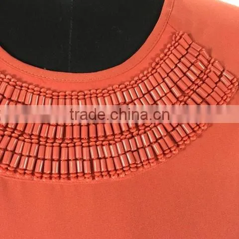 The Latest German Women's Waist Beads Sleeveless Blouse photo-4