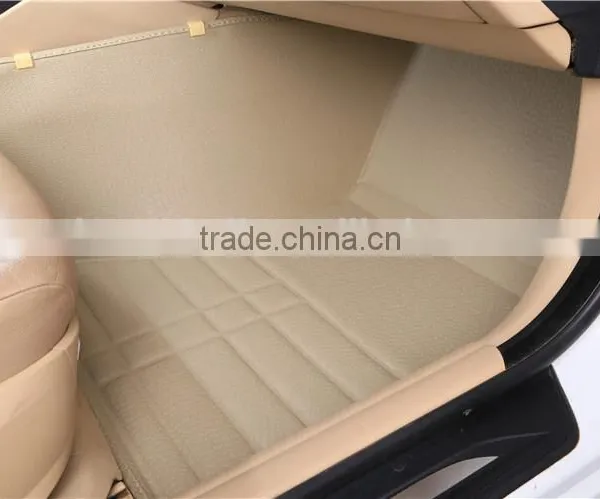 Fitted Car Mats, Waterproof Floor Mats, All Weather Floor Mats Beige Color photo-2