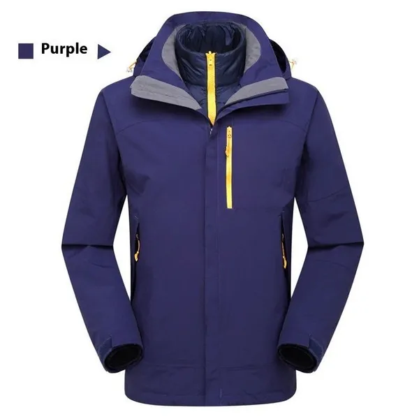 Three-in-One Detachable Travel Jacket Lining - High-End Winter Ski Set for Men and Women, With Zippered Closure, Suitable for Mountaineering photo-2