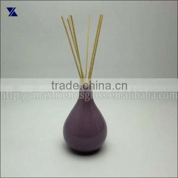 250ml Purple Glass Diffuser, Glass Bud Vase for Home Deco