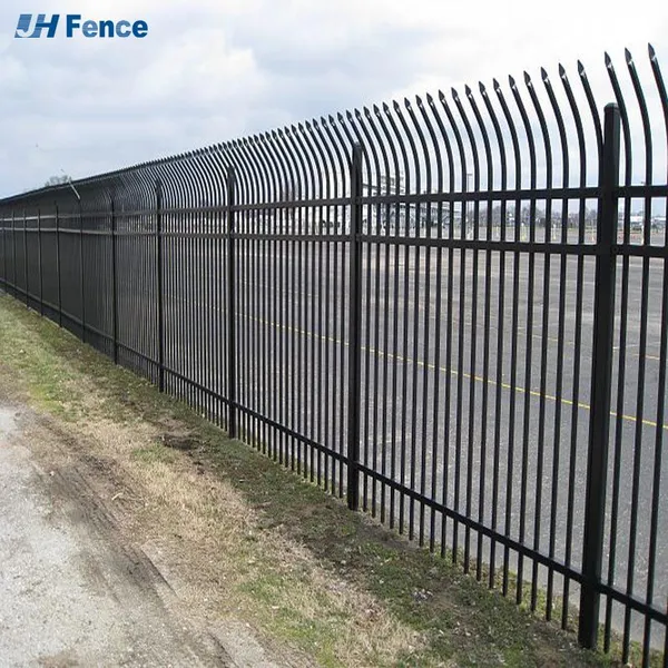 Galvanized Spear Top Steel Fence Cheap Wrought Iron Fence Panels for Sale