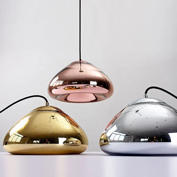 Mirrored Void Dome Pendant – Chrome/Gold/Bronze, 2 Sizes G9/E27 photo-4