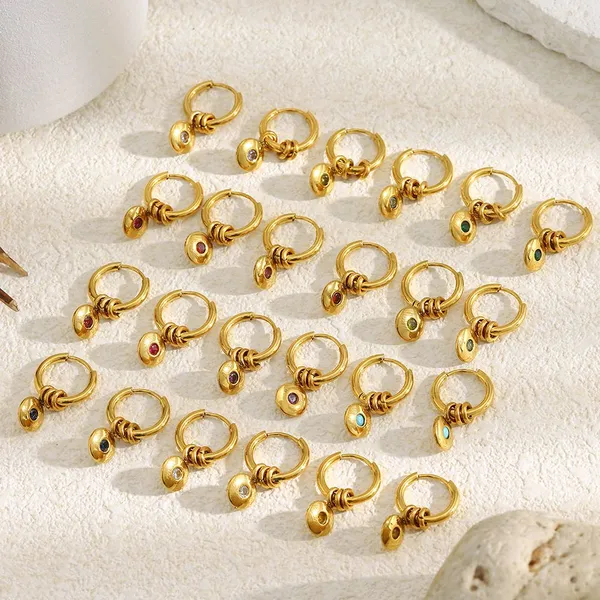 316L Surgical Stainless Steel Earrings for Women, 14K Gold Plated, Anti-Tarnish OEM Custom photo-2