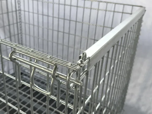 Foldable Wire Mesh Stillage Cage for Textile & Garment Factory, Fabric & Apparel Storage Container photo-5