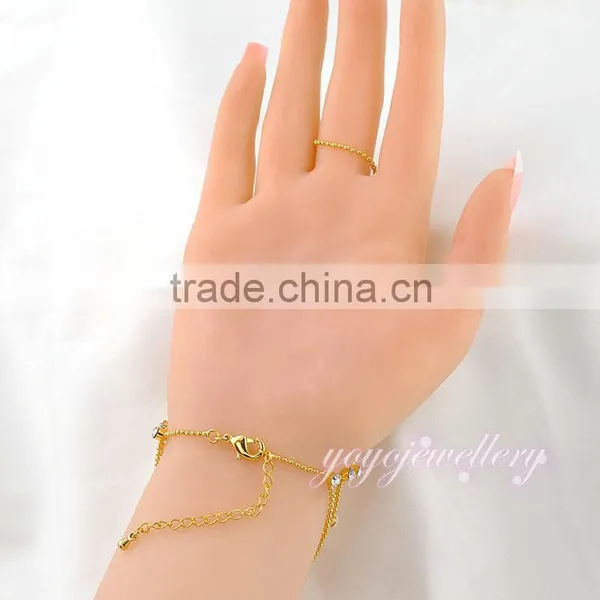 New Launched Indian Hand Palm Slave Bracelet With Rings photo-3