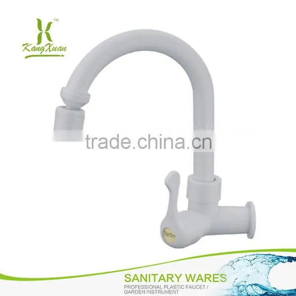 White Plastic Kitchen Water Faucet