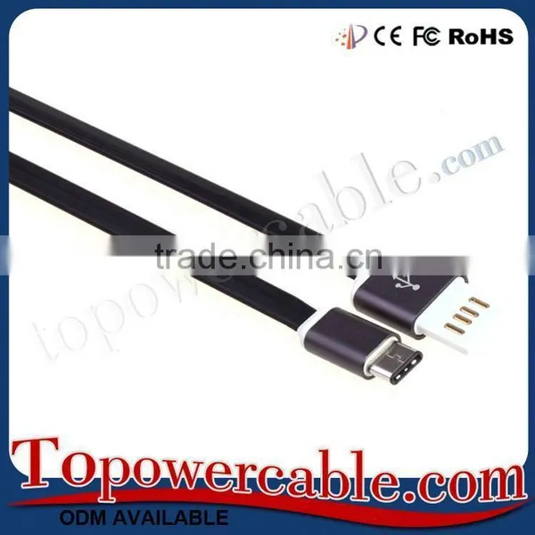 Premium Double Sided Flat Micro Usb Data Cable Usb 3.1 Type C Cable For Nexus 5X 6P photo-4