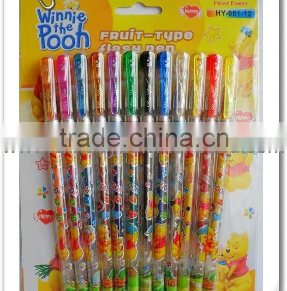 New Arrival 16 Colors Fruit Scent Blink Pen