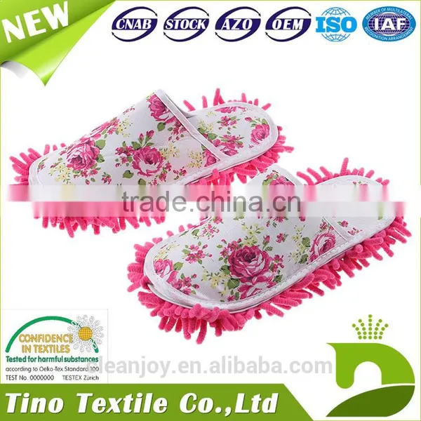Clean Felt Shoes Cheap Price Kitchen Dust Chenille Mop Slippers photo-3