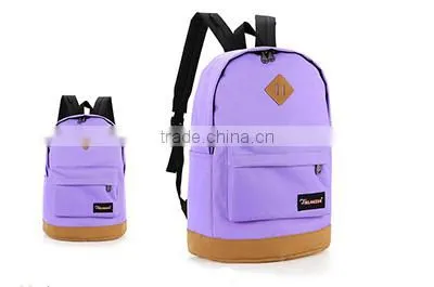 Fashion Canvas Backpack for Students Leisure Shoulder Bag With 1pc/opp Bag photo-5