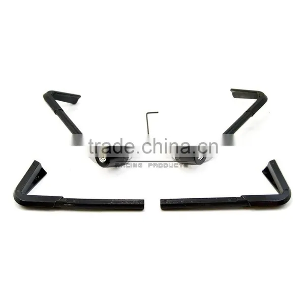BJ-LG-003 Top Sale Silver Bent Style 7/8" 22mm CNC Motorcycle Brake Lever Guard Protectors photo-2