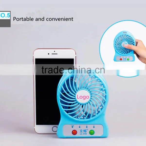 2016 New Rechargeable Portable Cooling Mini USB Fan With USB photo-5