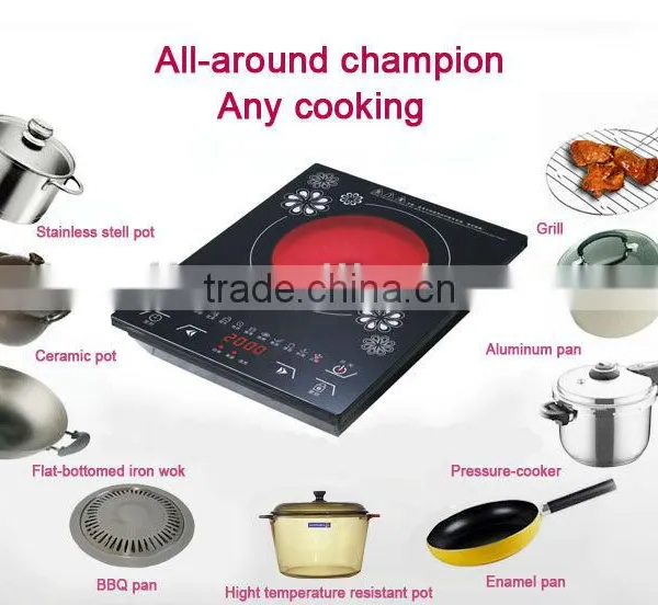 Golden Aluminum Allory Housing Electric Small Kitchen Appliance Infrared Cooker photo-5