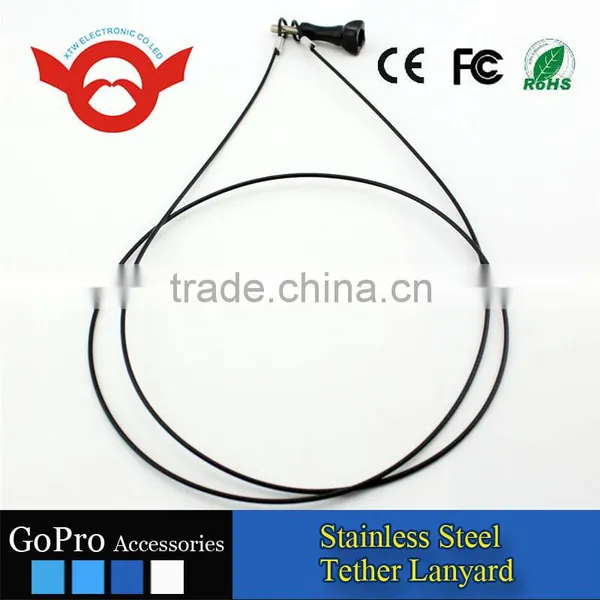 2016 Newest go Pro Accessories 24 Inch Stainless Steel Tether Lanyard for GoPro Hero Camera photo-4