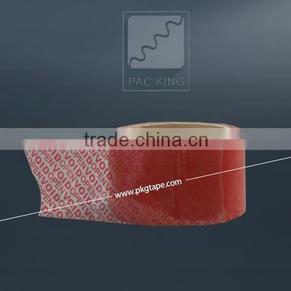 Custom Total Transfer Tamper Evident VOID Tape Materials of PET