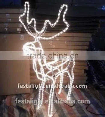 LED Rope Light Motif 3D -Deer Moving Motif Lights,reindeer Christmas Lights photo-3