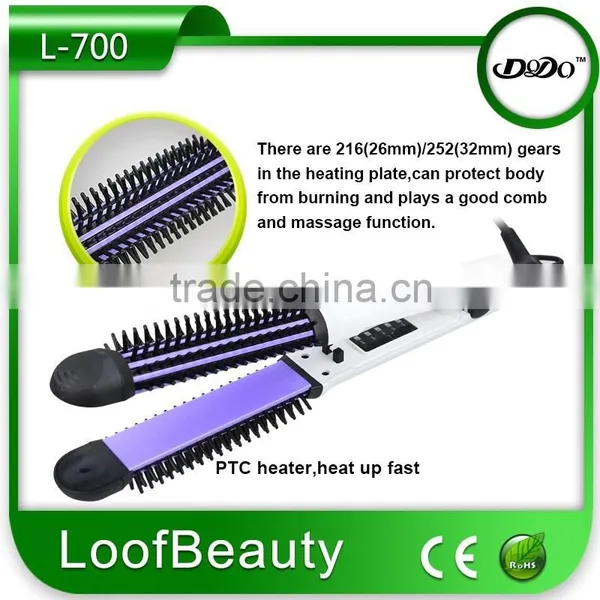 China Manufacturer of Professional Hair Straightening Comb Brush photo-5