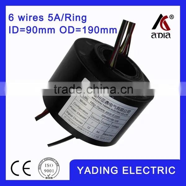 SRH 90190 12s Electrconic Slip Ring 90mm. OD190mm. 12Wires, 5A 12 Wires