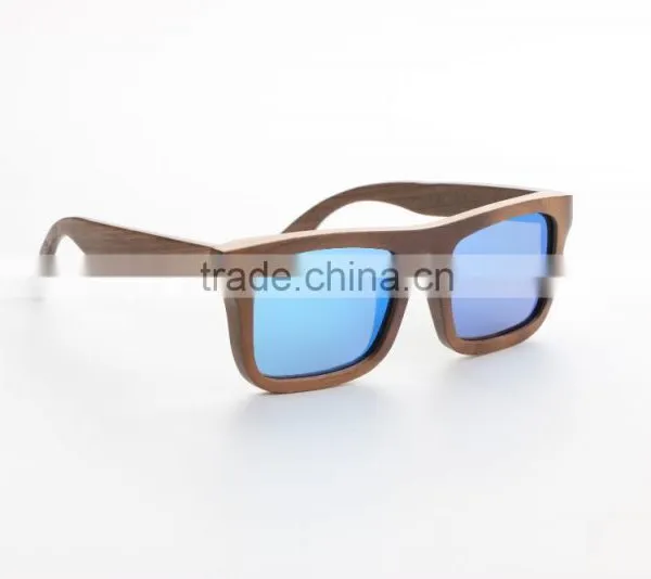 Polarized Sunglasses Custom Wood Sunglasses Blue Mirro Sunglasses Supplier's Choice photo-3
