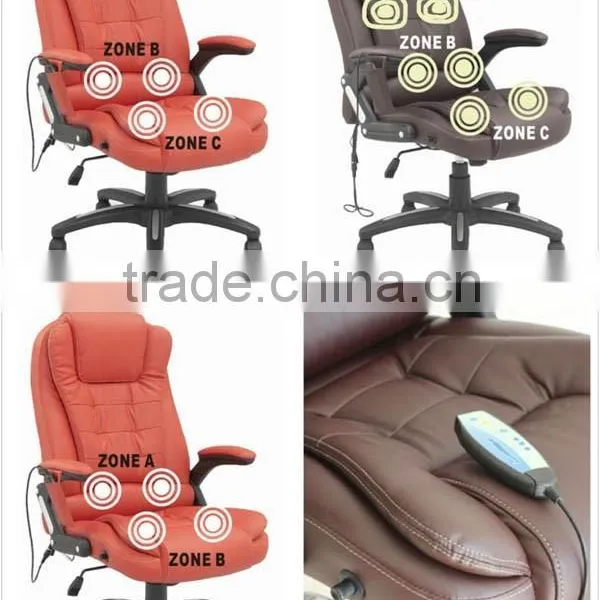 SAA ROHS CE Certified Stylish 6 Point Massage Chair Leather Office Chair With Armrest K-8901A-6 photo-6