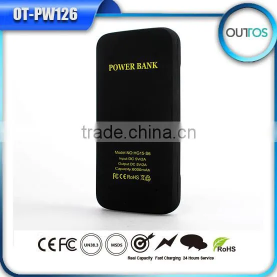 2016 Trending Products Customized Logo Portable 6000mah Power Bank Wireless Charger for Iphone photo-3