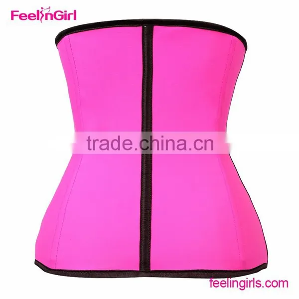 Accept OEM Pink Latex Waist Shaper Steel Corset Busk photo-5