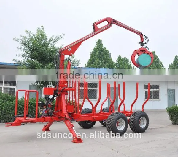 ZM Series Log Trailer Crane ZM5004,5 TonTimber Trailer With Crane,Tractor Mounted Model((1 Ton,3 Ton,5 Ton,8 Ton,10ton,12 Ton) ) photo-5
