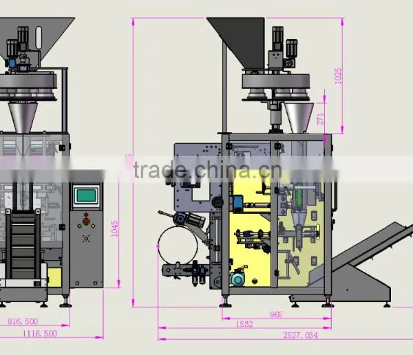 Trade Assurance CE Approve Automatic Milk Powder Packing Machine Price With Screw Dosing and Screw Feeder for Wheat Flour photo-2