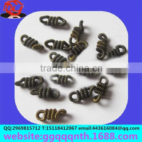 Metal Craft Flat Double Copper Wire Rope Twist Spring Flowers Bead
