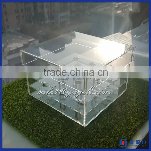 Custom Printed Clear Flower Delivery Box , Elegant Acrylic Flower Packaging Box photo-2