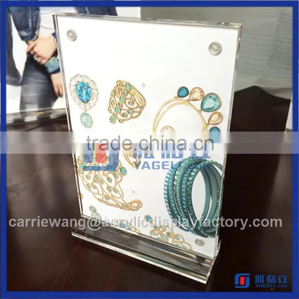 China Factory 5x7 Clear Acrylic Frames / Acrylic Maganetic Photo Frame photo-5