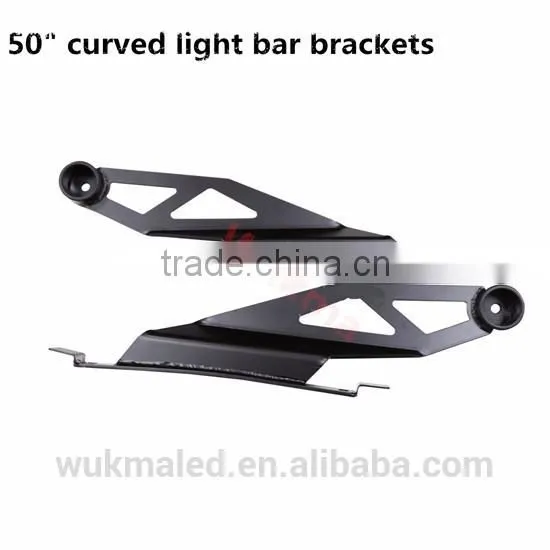 2pcs 2007 08-2014 Toyota Tundra 50inch Led Curved Light Bar Roof Mount Brackets photo-2