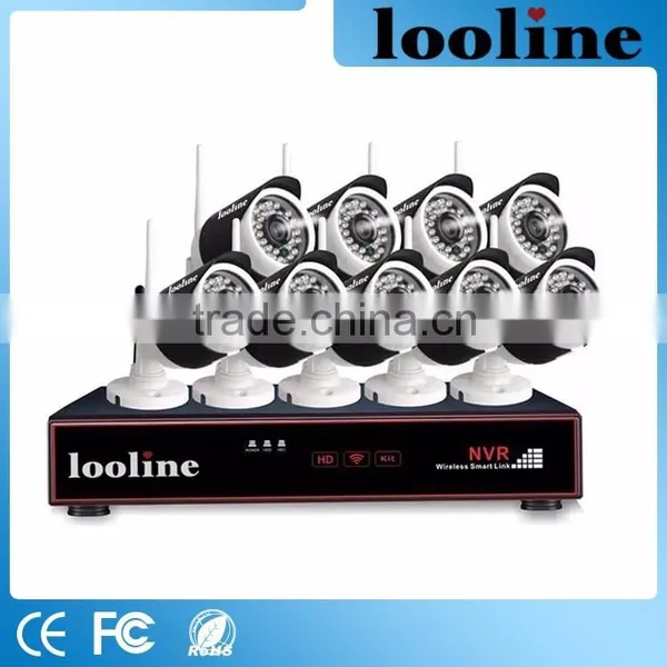 Looline Hot Selling NVR For Mobile Android And Iphone Monitor Realtime Playback And Recording P2P 9CH NVR