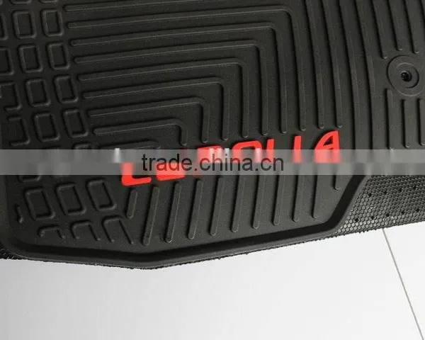 Full Set Position Branded Logo Design Auto Car Floor Mats For TOYOTA COROLLA photo-5