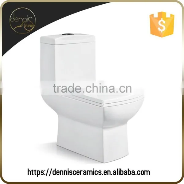 Dennis 2066 One-Piece White and Ivory Color Toilet photo-3