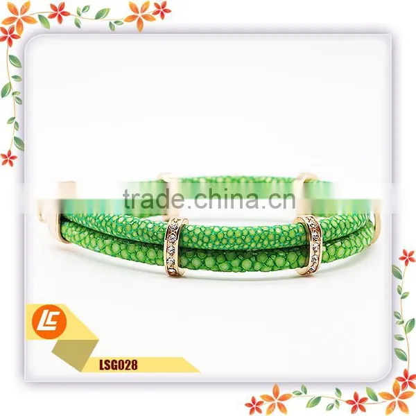Black Stingray Leather Bracelet Italian Leather Bracelets Truth Fish Leather Bracelet photo-5