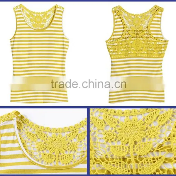 New Design Striped Morning Womens Tank Top In Bulk photo-5
